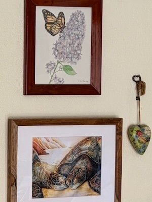 Side view of frame